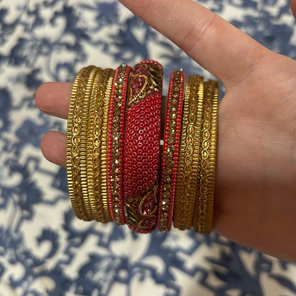Indian Wedding Bangles and Earrings